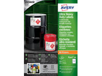 Etiket Avery B3427-50 105x74mm polyethyleen wit 400 stuks