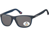 Zonnebril Montana met smoke gepolariseerd glas mat blauw