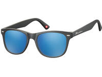 Zonnebril Montana met Revo blauw glas zwart