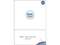 Retourlabel DHL IEZZY A4 1.000 vel 210x102mm 1000 labels