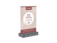 Kaarthouder Europel A4 Polystone antraciet