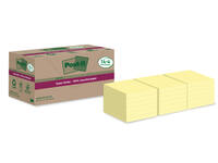 Memoblok Post-it 654 RSS12CY 76x76mm geel 14+4 gratis