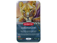 Kleurpotloden Derwent Chromaflow set à 24 kleuren