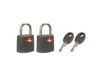 Hangslot Masterlock 2 gelijksluitend ABS cover TSA assorti in willekeurige kleur 30mm 2 stuks