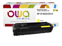 Tonercartridge OWA alternatief tbv HP CF402X geel