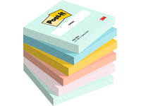 Memoblok 3M Post-it 654 76x76mm Beachside Colour 6 stuks