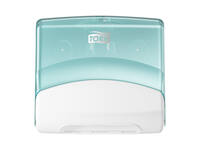 Reinigingsdoekdispenser Tork W4 Performance gevouwen turquoise 654000