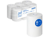 Handdoekrol Scott Control Slimroll 1-laags 165m wit 6623