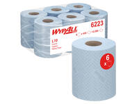 Poetspapier WypAll L10 GeneralClean 1-laags 430 vel blauw 6223