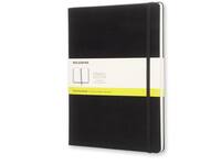 Notitieboek Moleskine XL 190x250mm blanco hard cover zwart