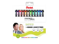 Gelschrijver Pentel BL77 Energel medium assorti 12 stuks