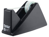Plakbandhouder Tesa eco&crystal 59045 zwart met 1 rol tape 19mmx10m