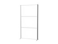 Scheidingswand MAUL akoestiek 100x180 whiteboard alum.frame op voet