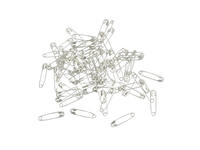 Veiligheidsspeld Creativ Company zilverkleurig 22mm 500 stuks