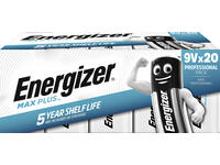 Batterij Energizer Max Plus 20x 9v alkaline