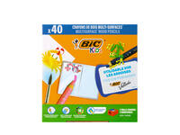 Kleurpotloden Bickids Multi Surface + 2 puntenslijpers ass 10kl 40st