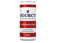 Water Sourcy rood blik 330ml