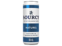 Water Sourcy blauw blik 330ml