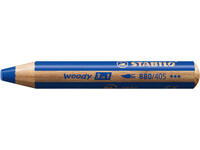 Kleurpotloden STABILO 880 woody 3 in 1 multitalent blauw