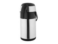 Thermoskan Olympia met pomp  2.5 liter rvs