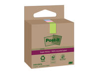 Memoblok 3M Post-it 622 RSS3COL 47.6x47.6mm assorti kleur 3 stuks