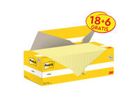 Memoblok 3M Post-it 654-CY 76x76mm geel voordeelpak