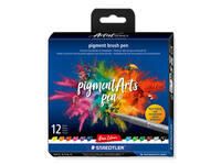 Brushpen Staedtler PigmentArts set à 12 kleuren
