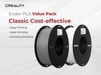 3D Filament Creality PLA 1.75mm wit + grijs 1kg