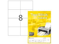 Etiket TopStick 8716 105x74mm wit 800 stuks