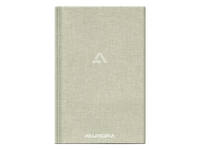 Notitieboek Aurora A5 lijn 192 pagina's 80g linnen grijs
