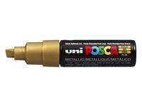 Paintmarker Uni POSCA PC8K breed schuin goud