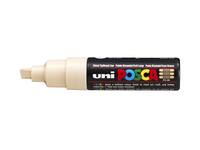 Paintmarker Uni POSCA PC8K breed schuin beige
