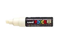 Paintmarker Uni POSCA PC8K breed schuin ivoor