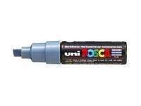 Paintmarker Uni POSCA PC8K breed schuin leisteengrijs
