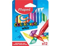 Waskrijt Maped Color'Peps Wax set á 12 kleuren