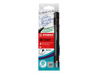 Fineliner STABILO dr!ver fijn assorti 4 stuks