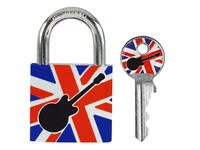 Hangslot Masterlock 30mm gitaar motief