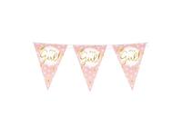 Party Flags foil It's a girl!