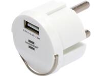 Stopcontactadapter Brennenstuhl USB A 2.4A wit