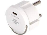 Stopcontactadapter Brennenstuhl USB C 2.4A wit