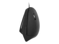 Muis Quantore ergonomisch bedraad USB-A zwart