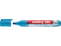 Viltstift edding 385 flipover penseelpunt lichtblauw