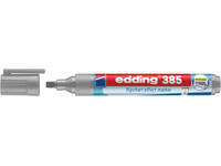 Viltstift edding 385 flipover penseelpunt zilvergrijs