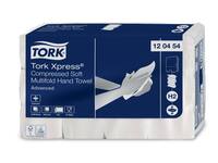 Handdoek Tork H2 Xpress compressed Advanced multifold 2-laags 212x320mm 12x200 vel wit 120454