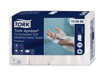 Handdoek Tork H2 Xpress compressed Premium multifold 2-laags 212x320mm 12x170 vel wit 100888