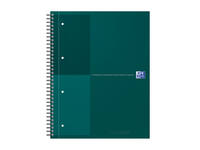 Spiraalblok Oxford International Notebook A4+ lijn 160 pagina's groen