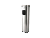 Afvalbak met asbak BRASQ 20 liter AT400 rvs