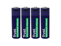 Batterij Trust USB-C oplaadbaar AA 4 stuks