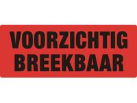 Waarschuwingsetiket IEZZY voorzichtig breekbaar 130mmx50mm 500 stuks