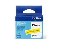 Labeltape Brother P-touch Btag-631 standaard 12mm zwart op geel